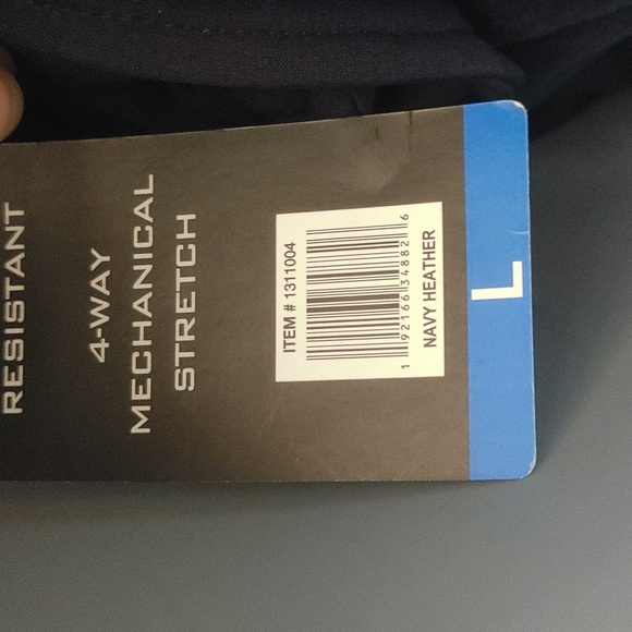 Weatherproof Men's ultra tech Fleece Bib Jacket Black/ Blue Nwt - Picture 4 of 4